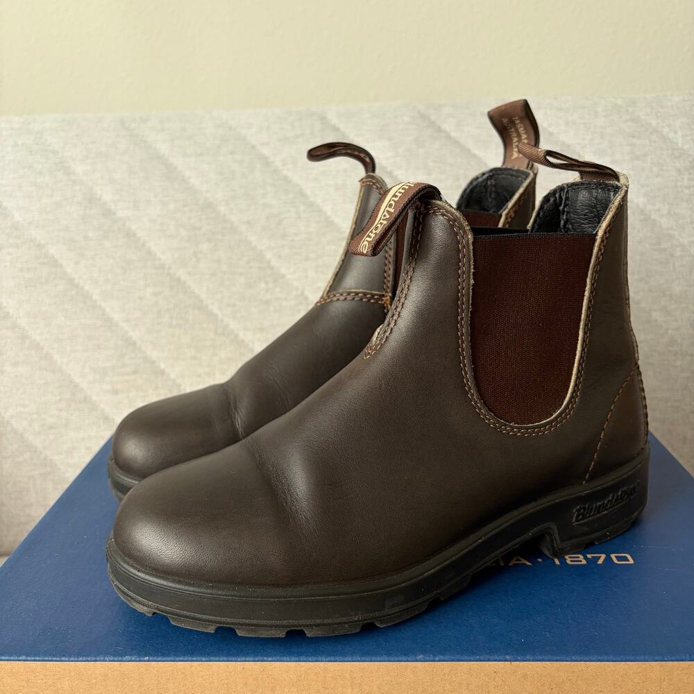 Blundstone Brown Leather Chelsea Boots (AU 4)